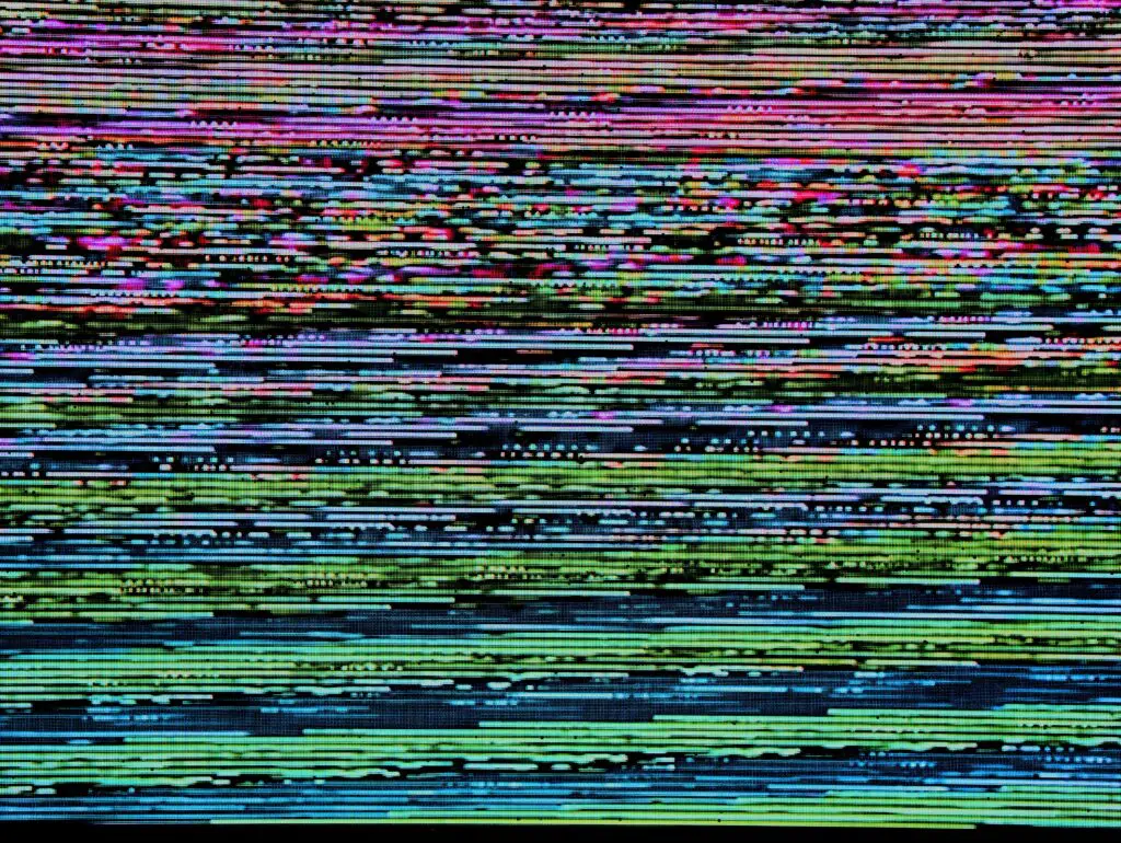 image of broken tv screen